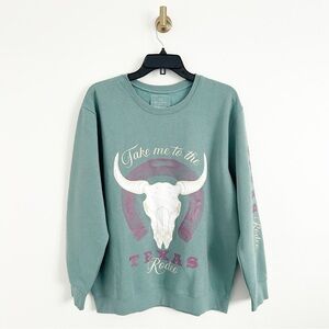 NEW Love for Humanity Couture Fleece Collection Rodeo Sweatshirt Size Medium (M)